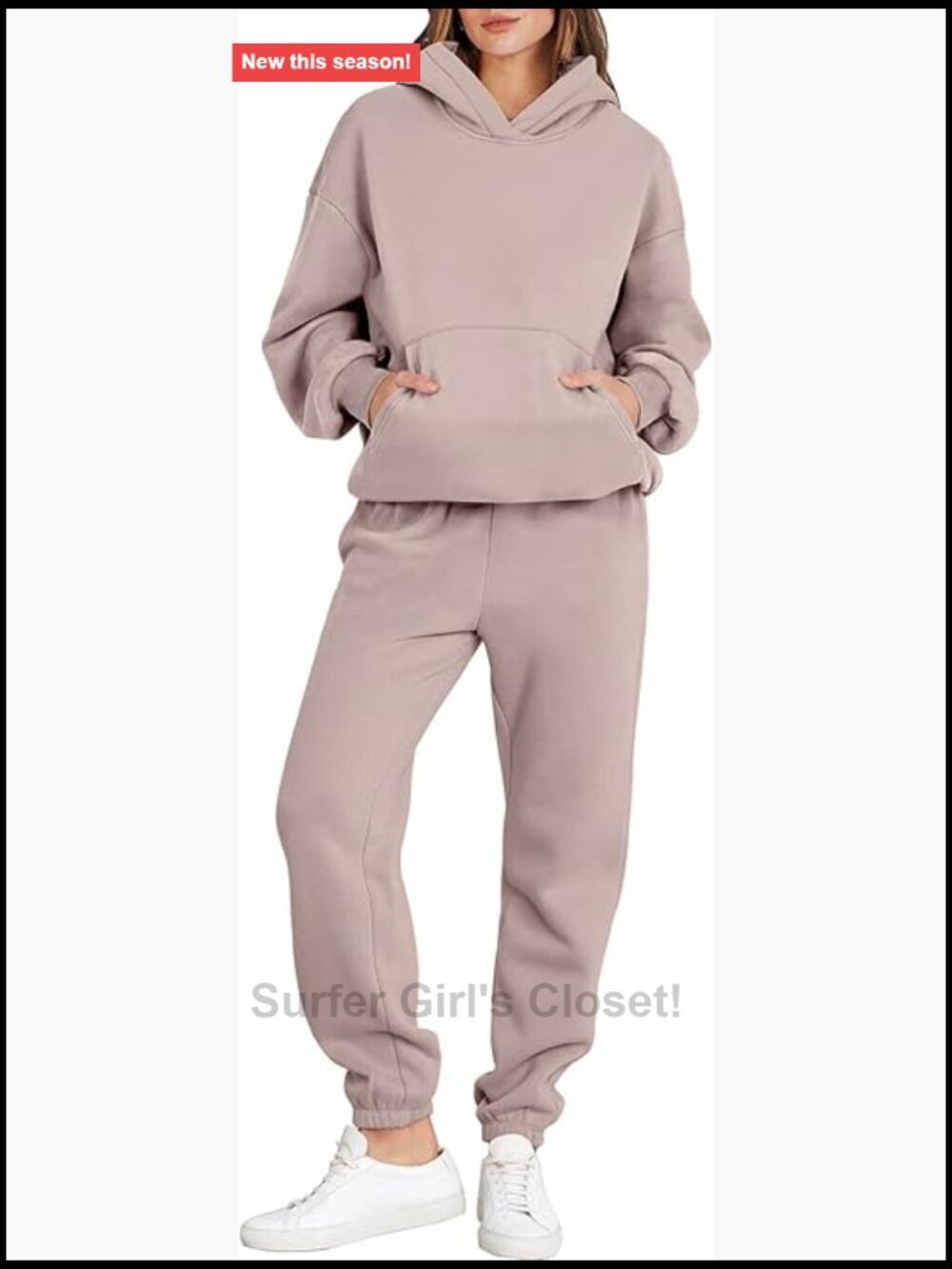 Oversized Hoodie and Jogger Sweatpants 2 Piece Tracksuit Set Y2K Lounge